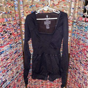 FP Movement Good Karma Long Sleeve Runsie Black XS/S